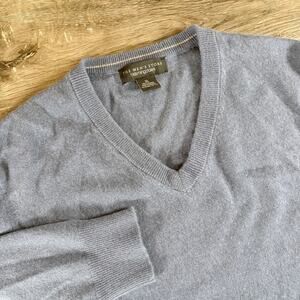 The Men's Store Bloomingdale's Cashmere Sweater Crewneck Light Blue Size XL